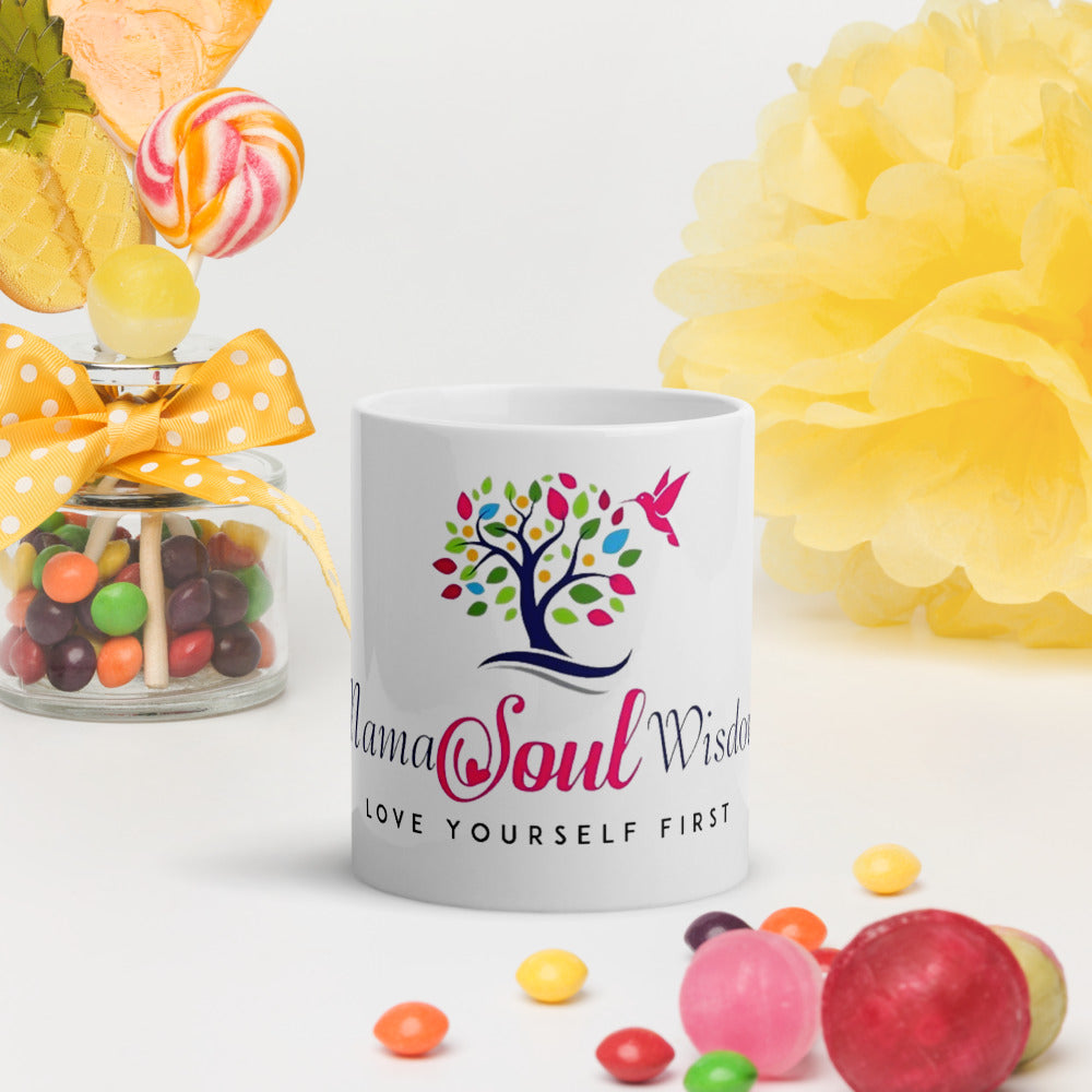 Mama Soul Wisdom White Glossy Mug